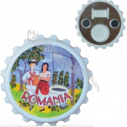 Desfacator cu magnet frigider Suvenir Romania